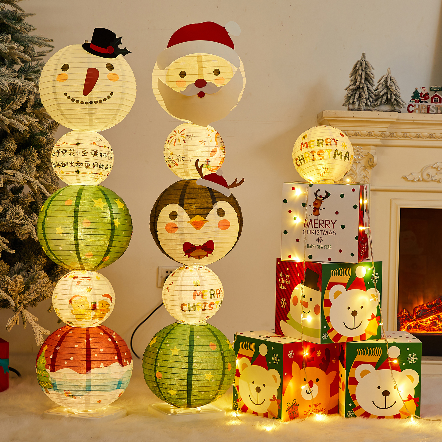 圣诞节装饰店铺2026新款场景布置