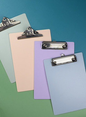 随心发文件夹莫兰迪A4板夹A5小学生作业夹点餐夹小清新办公资料文件夹收纳书写夹板报告夹简历夹菜单夹