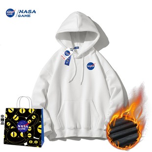 NASA 情侣上衣 GAME2025圆领连帽卫衣男女潮牌宽松百搭简约春季