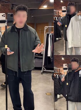 NTDG-ONE冬季设计感翻领棉衣复古灯芯绒领时尚F8外套DC9919