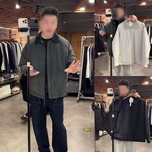 NTDG-ONE冬季设计感翻领棉衣复古灯芯绒领时尚F8外套DC9919