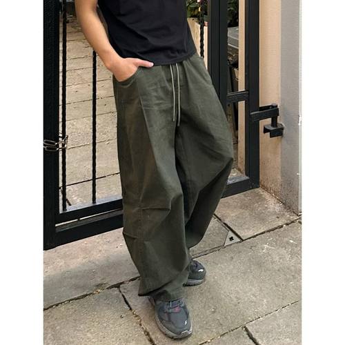 【Mark马克】秋冬季纯棉挺阔直筒百搭秋款工装美式男女弯刀裤休闲