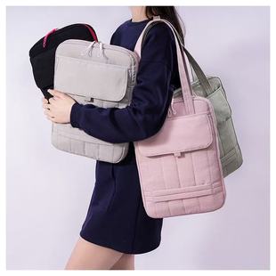 2025新款笔记本内胆包14寸女士小众高颜值适用于苹果macbookair/pro13英寸联想华为15轻薄电脑包帆布托特包