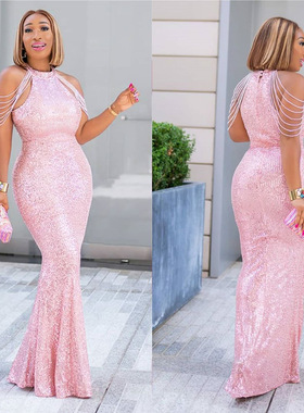 African Women High Quality PartyDress Elastic Fishtail Skirt