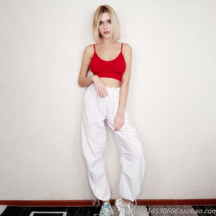 Cargo Pants Women Vintage Jogging Trousers 夏季休闲慢跑裤女