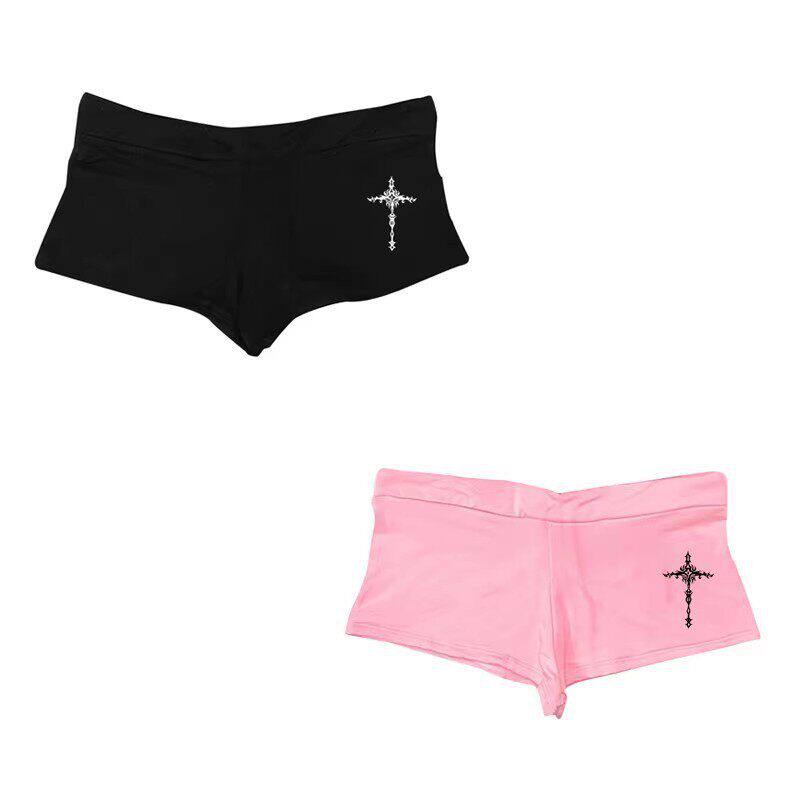 Sexy spicy girl elastic waist three part pants