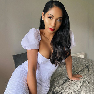 Elegant Short Sleeve Summer Bodycon Women Ruched Party Dress