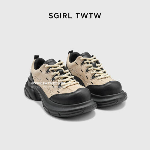SGIRLTWTW复古厚底老爹鞋女