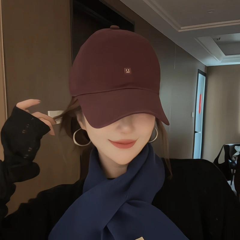 VINSAMEI上海专卖 笑脸韩系新款百D搭棒球帽女韩版软顶鸭舌帽舒适