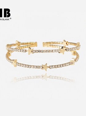 星星手镯开口可调节手饰