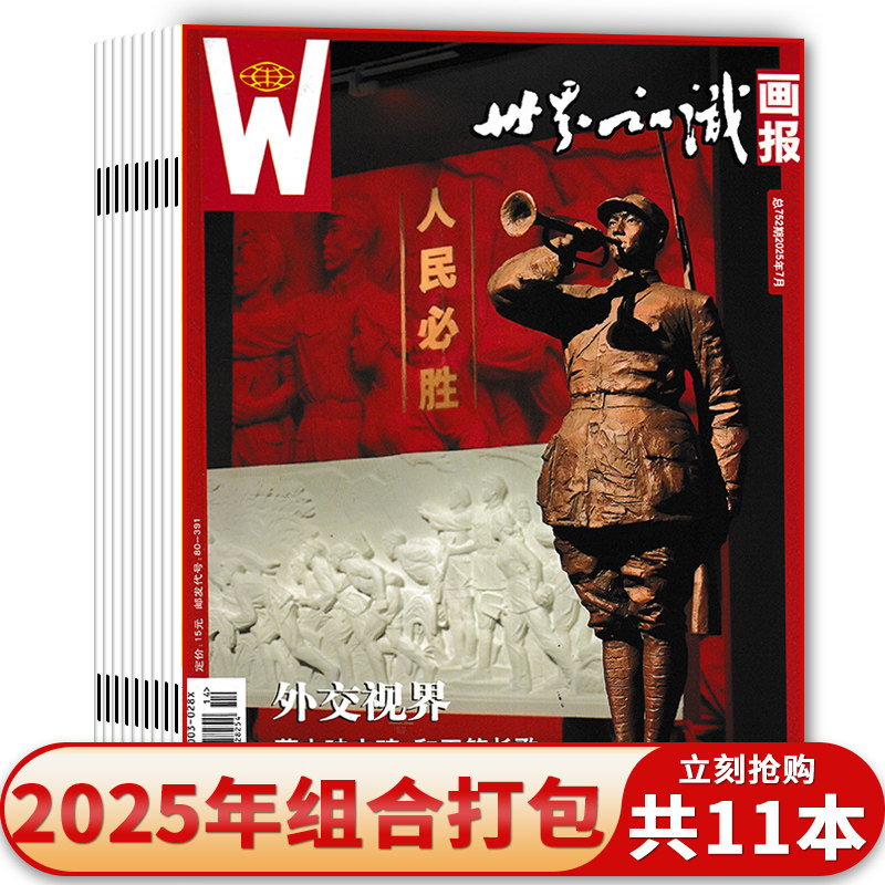 【共11本】世界知识画报杂志外交视界2025年2-12月新闻热点特别报道外交风采期刊书籍