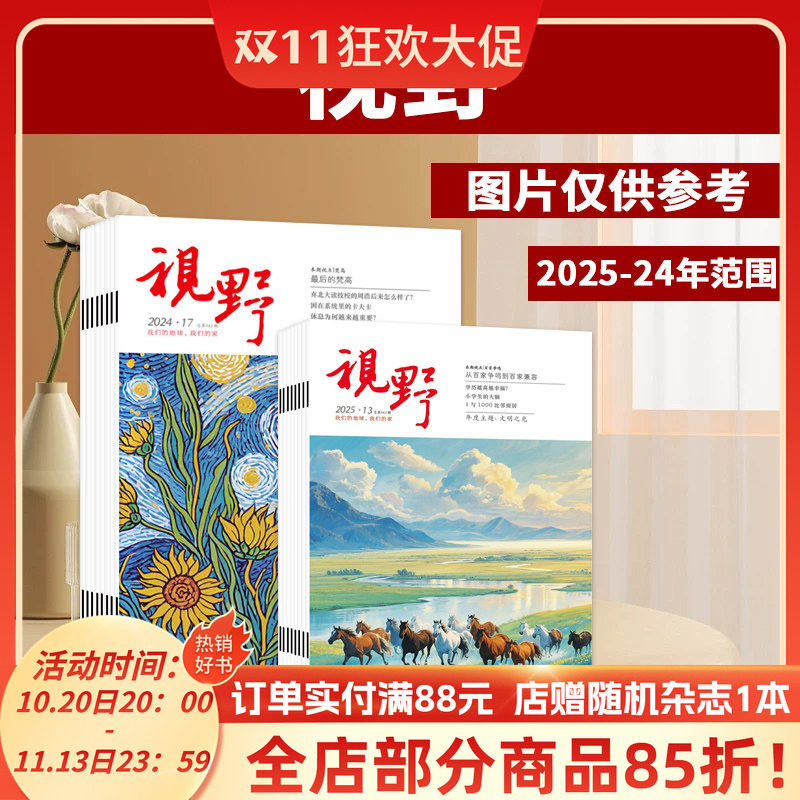 【清仓处理】视野杂志2025+24年范围不限月份随机发共7本年度主题:文明之光孩子是个“文科脑”，还能学理科吗?