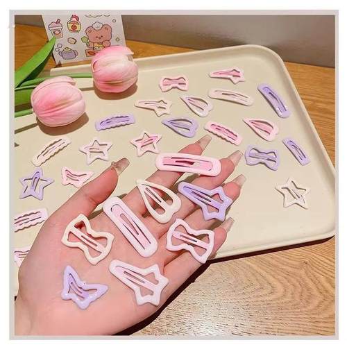 星星发夹可爱刘海发夹前额边夹女侧边碎发发夹简约百搭儿童发饰