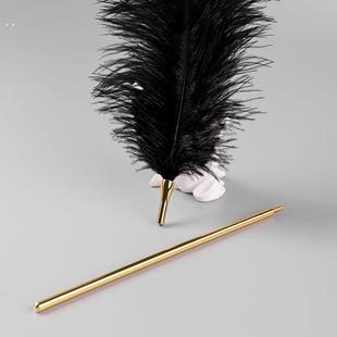 黑色男女朋友单支鸵鸟羽毛棒拍情侣有趣的小玩意好物挑逗玩具用品