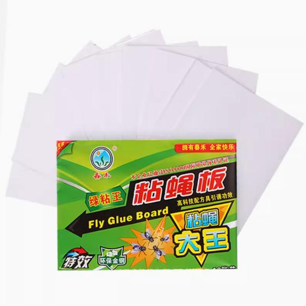 苍蝇贴强力粘纸板药沾蚊