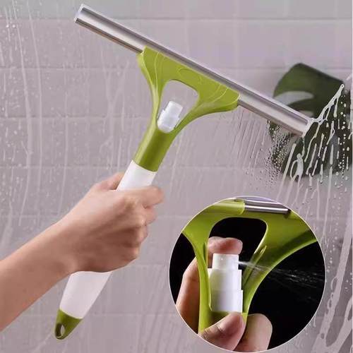 家用玻璃窗人工制品雨刷镜专业喷水清洁窗清洁器双面清洁工具