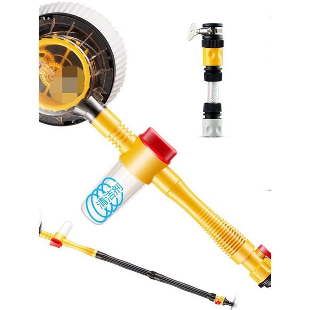 通水旋转洗车拖把刷车专用软毛刷不伤漆工具神器擦车长柄自动挤水