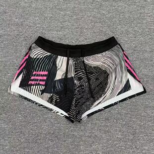 田径体育生短裤双层带内衬速干透气训练裤男女外穿健身跑步三分裤