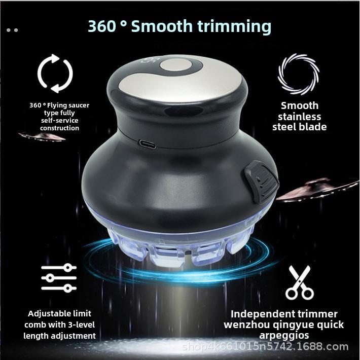 全自助式家用理发器男士电动理发器电动剃须刀全身可洗Ufo飞碟理