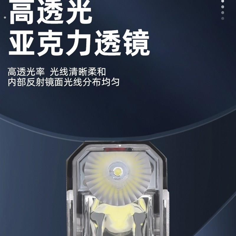 新款自行车灯太阳能充电喇叭灯夜骑山地车双灯手电筒单车骑行装备