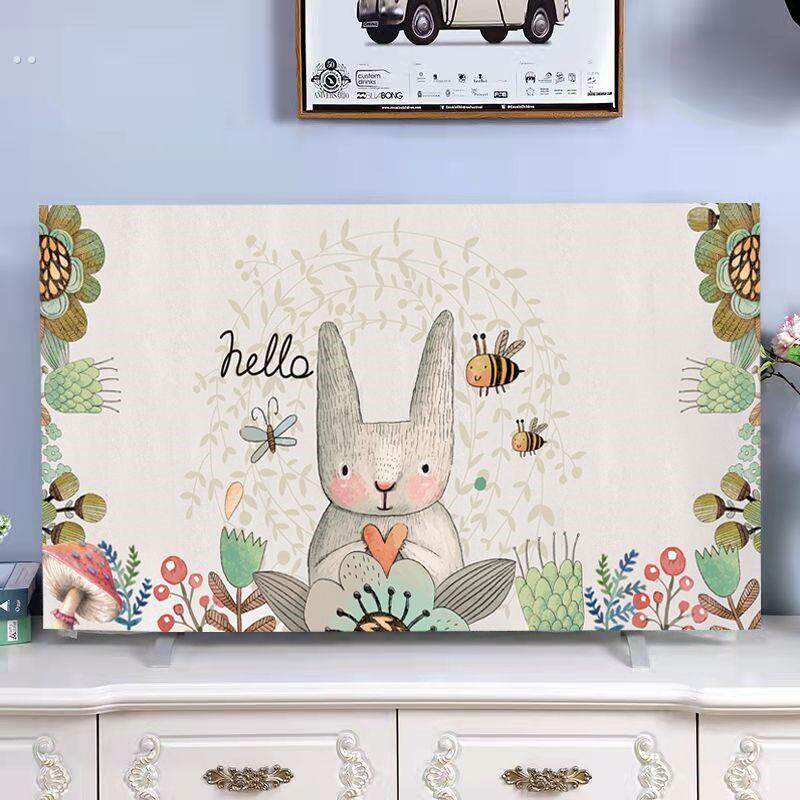 电视机防尘罩遮盖布2026年新款轻奢盖巾55寸65寸75寸电视剧保护