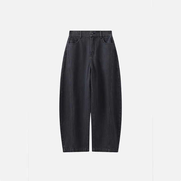 衣播商场女装复古时髦随性宽松香蕉裤牛仔裤BDT1KD1188山川有信