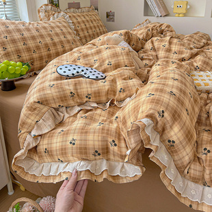 床上用品四件套2026新款 加厚被套被罩床单床笠床品宿舍学生三件套