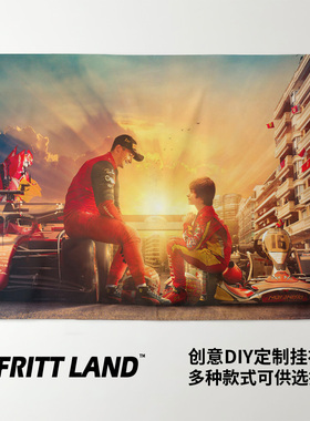 F1赛车手夏尔勒克莱尔写真粉丝卧室宿舍房间装饰海报背景墙布挂布