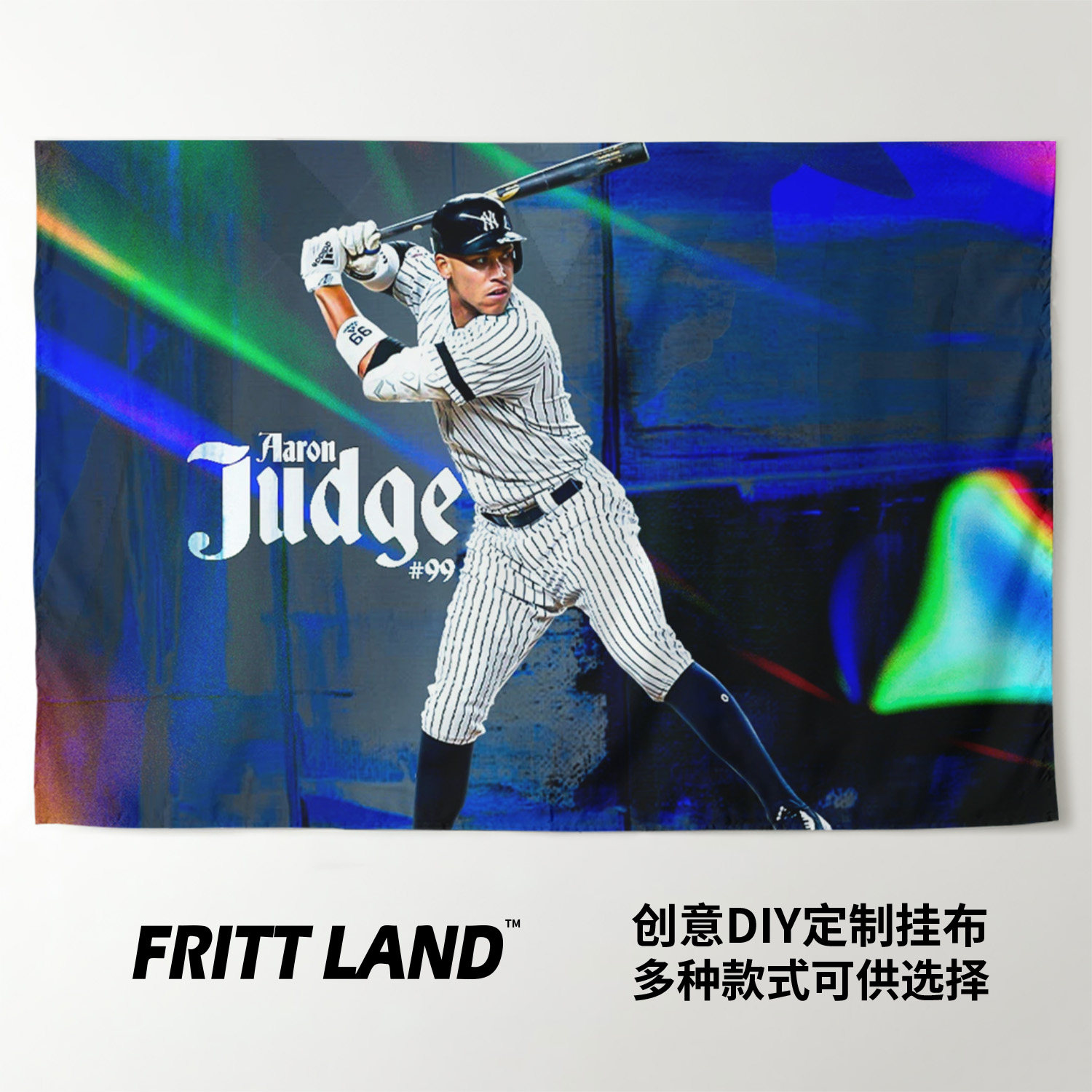 Aaron Judge亚伦贾奇棒球球星周边礼物装饰海报背景墙布挂毯挂布 - 实物图