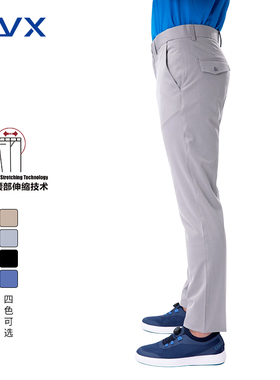 高尔夫男裤子男装服装修身运动裤休闲裤衣服弹力舒适球裤
