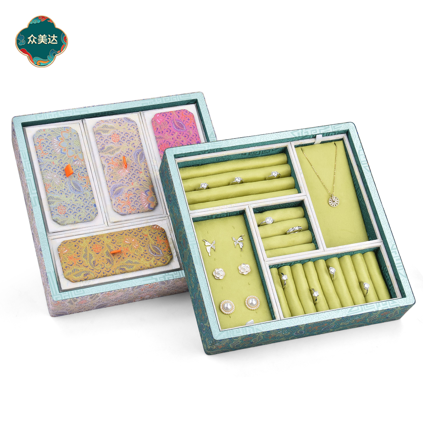 国风套装首饰收纳盒戒指项链礼盒