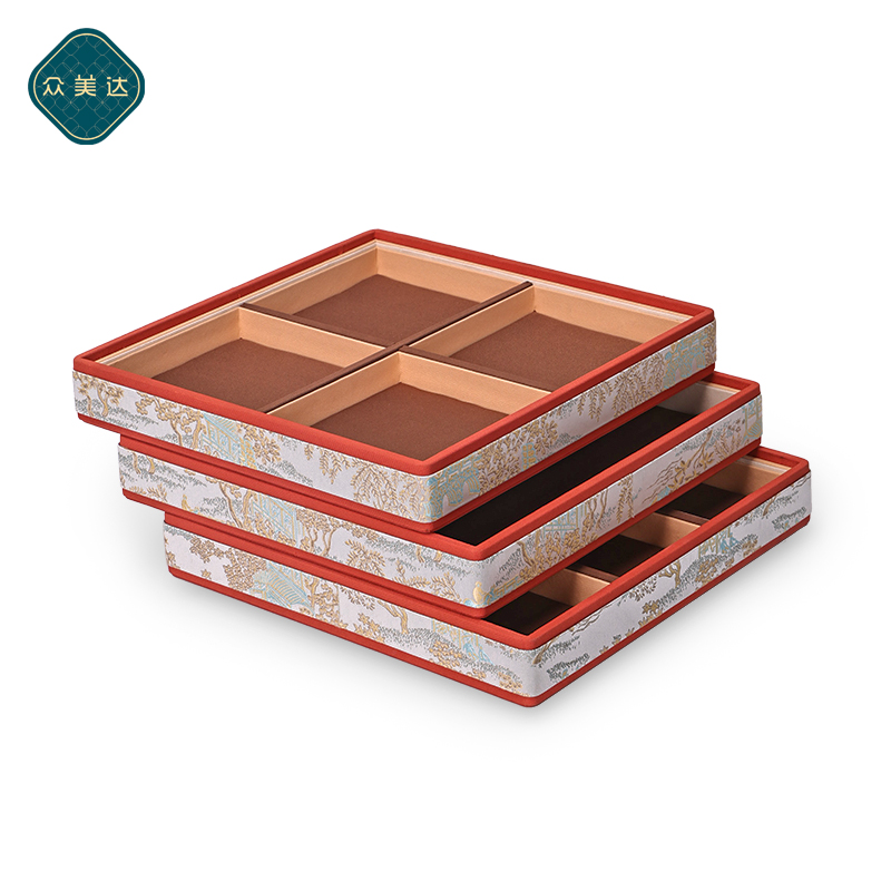 带盖首饰盘古风创意托盘翡翠珠宝展示盘防尘戒指手镯收纳盘首饰盘