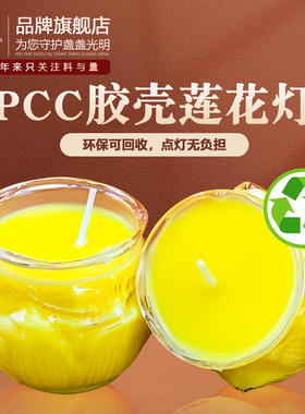 莲花灯PCC胶壳无烟蜡烛佛具用品佛堂供佛灯许愿安康寺庙