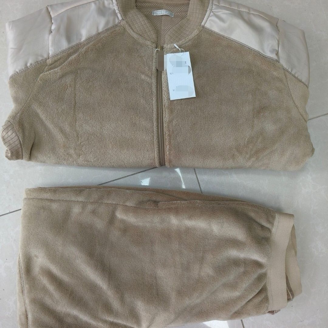 正品新款土黄色边防巡逻绒衣绒裤拉链抓绒衣冬季户外防寒保暖套装