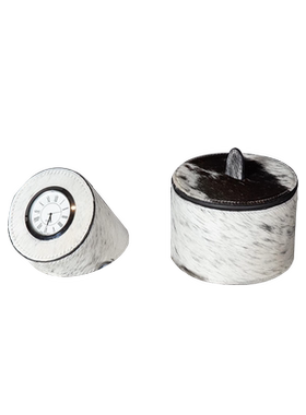 简约现代客厅卧室钟表收纳盒摆件