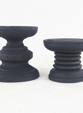 木摆盘桌面碳化黑色木质茶盘托盘