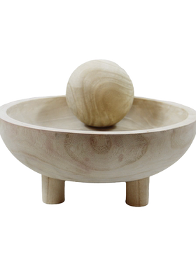 桐木收纳托盘新中式茶几实木果盘