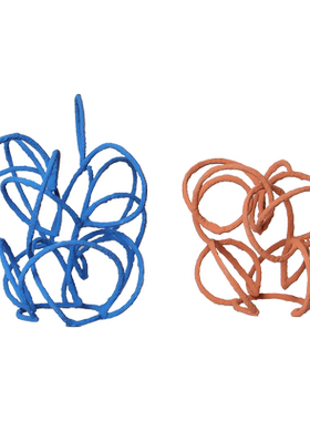 简约现代客厅金属几何线圈摆件