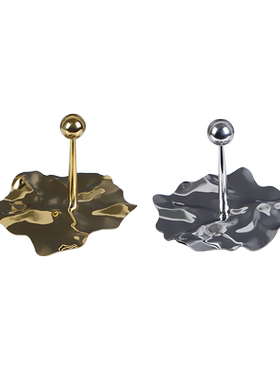 简约现代欧式轻奢金银色水滴不规则托盘摆件样板房创意房间装饰品