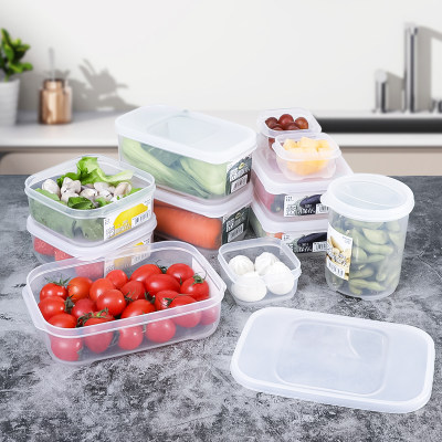 inomata塑料方形密封防漏保鲜盒