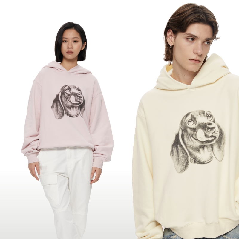 WassupHouse写实腊肠犬连帽卫衣