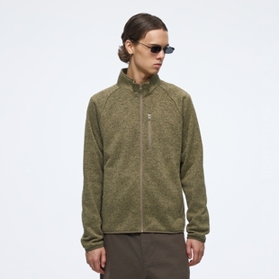 高街秋冬保暖上衣夹克 美式 WassupHouse抓绒拉链立领外套男士 新款