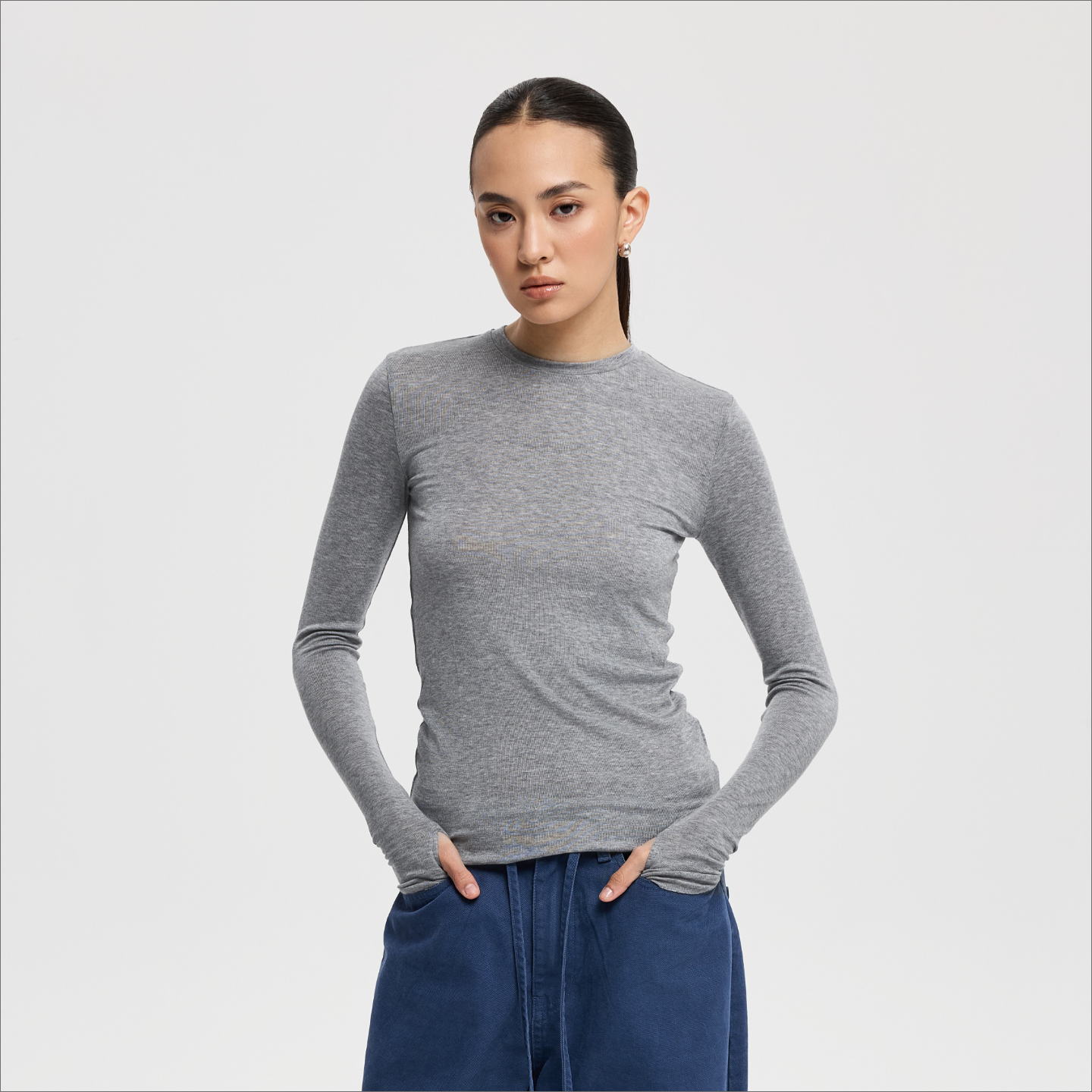 Oneup基础羊毛打底衫舒适内搭