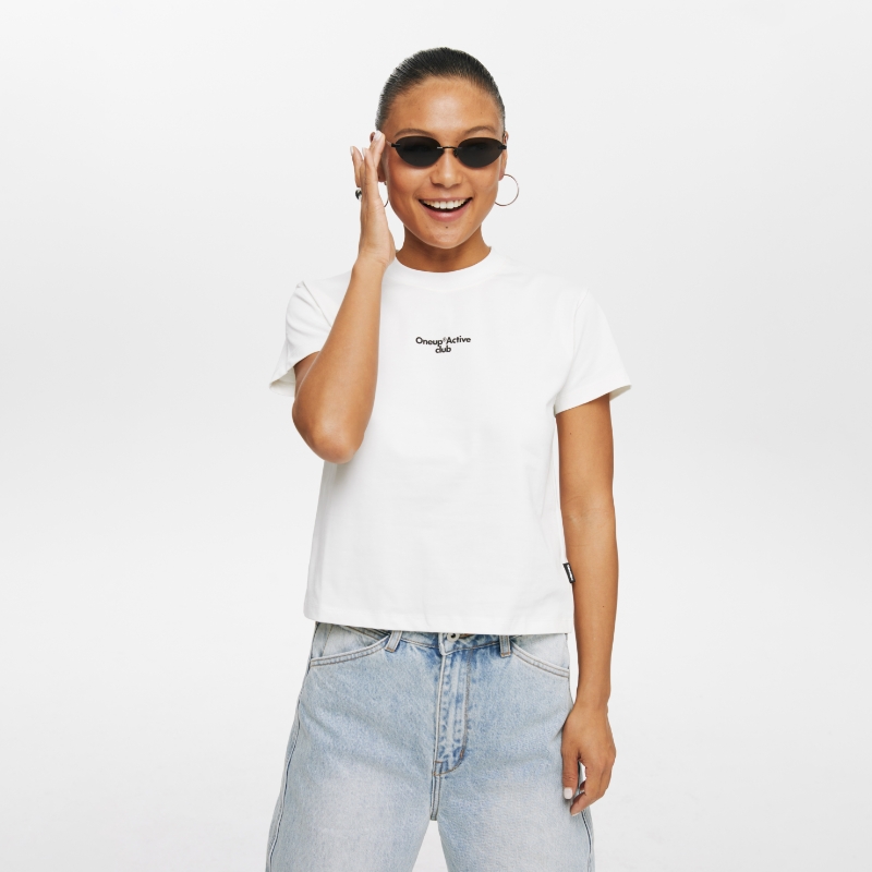 Oneup短款正肩短袖T恤