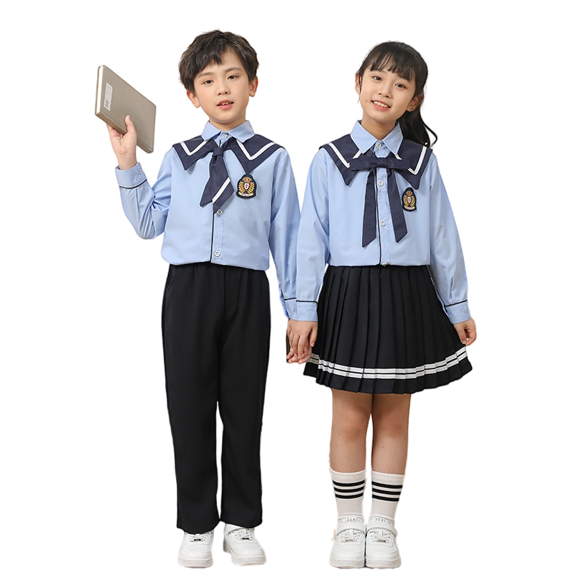儿童合唱表演服中小学生诗歌朗诵演出服英伦海军风校服幼儿园班服