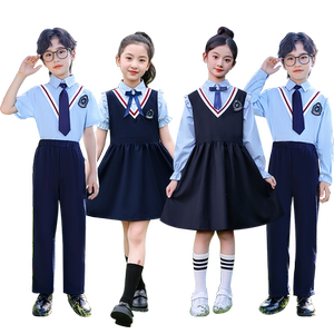 儿童中小学生合唱团演出服红色爱国诗歌朗诵演讲服男女童歌唱祖国