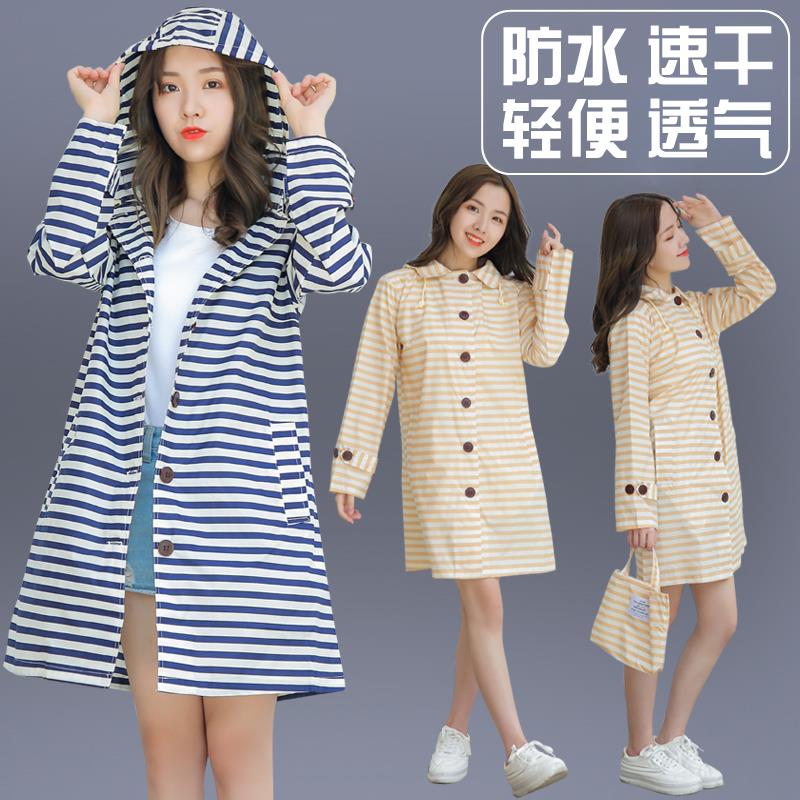 单人雨衣女可爱防水服长款学院风外套女生雨披学生潮轻薄长款户外