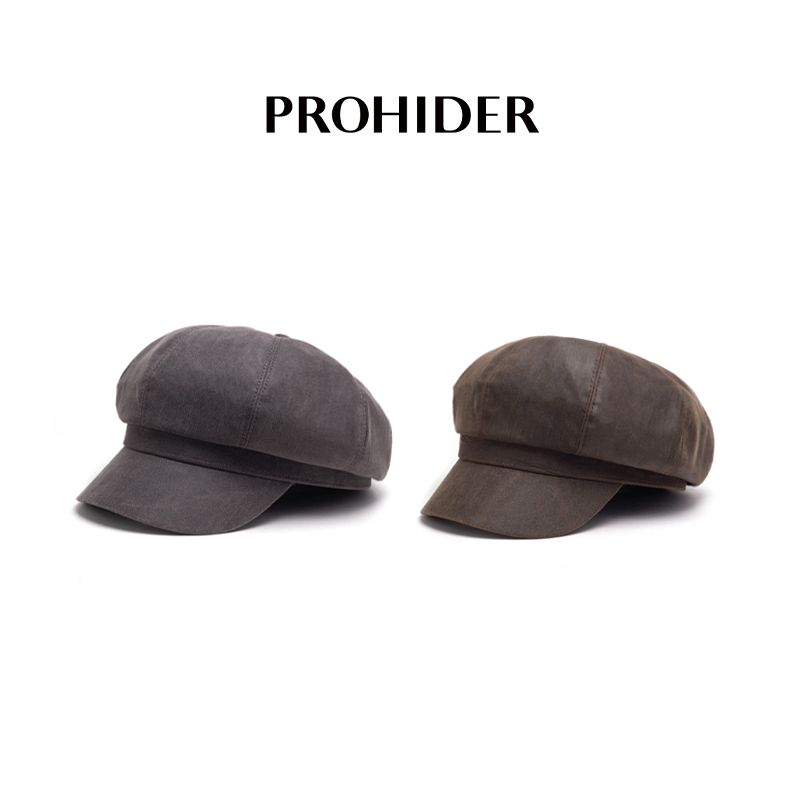 PROHIDER 英伦复古水洗作旧报童帽PH2501013