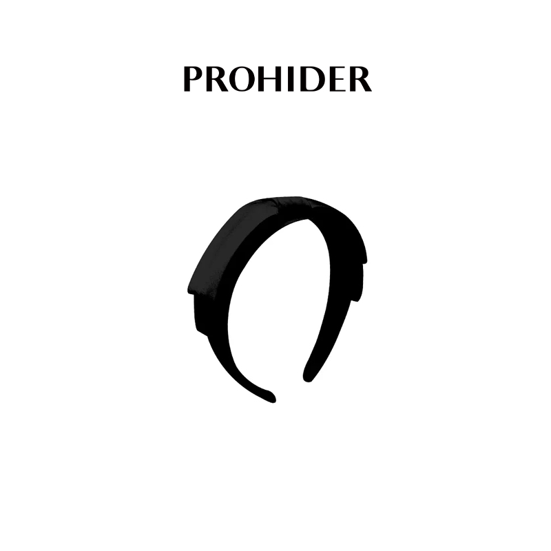 PROHIDER颇嗨 夏季新款 法式优雅缎面蝴蝶结发箍高颅顶仙气发饰女