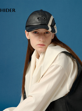 明星同款PROHIDER新款高端法式大头围黑色男女硬顶鸭舌棒球帽
